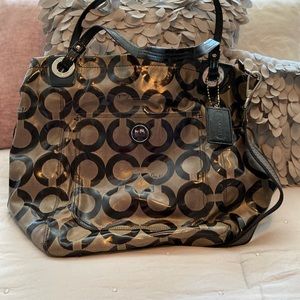 Coach Vinyl Top Handle w/ Shoulder Strap